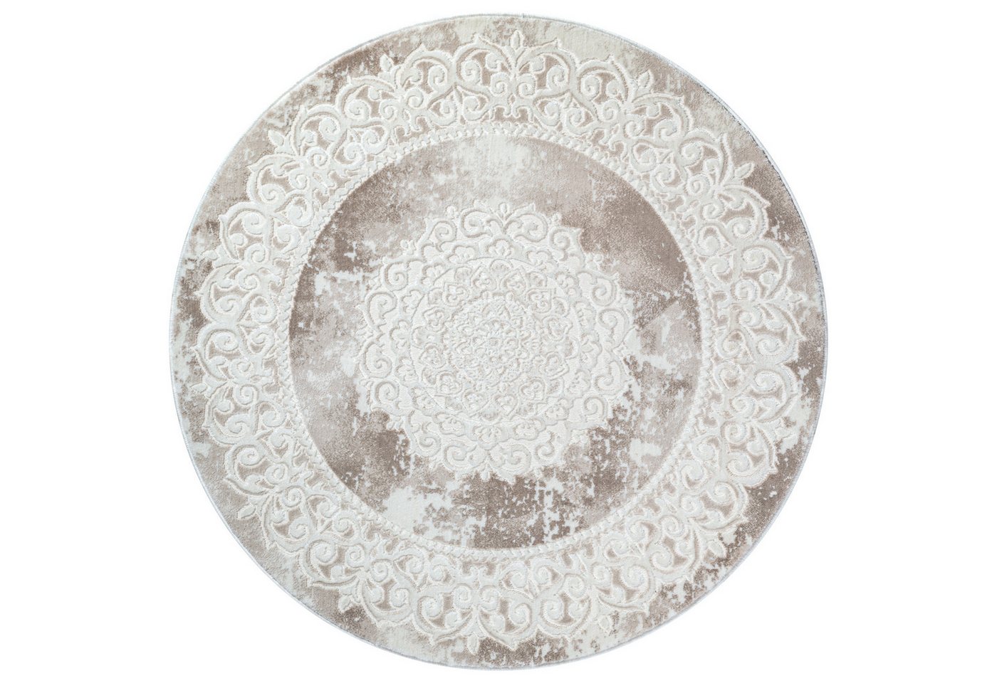 Sanat Teppich Harmony 3205, auch als Läufer und rund, rund, Höhe: 12 mm, Wohnzimmer, Kurzflor, modern, Orient Optik, Schlafzimmer – Bild 2 von 5