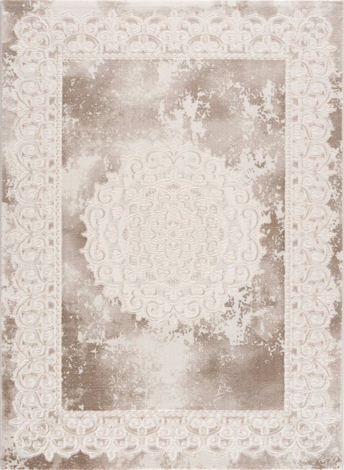 Sanat Teppich Harmony 3205, auch als Läufer und rund, rechteckig, Höhe: 12 mm, Wohnzimmer, Kurzflor, modern, Orient Optik, Schlafzimmer – Bild 2 von 5