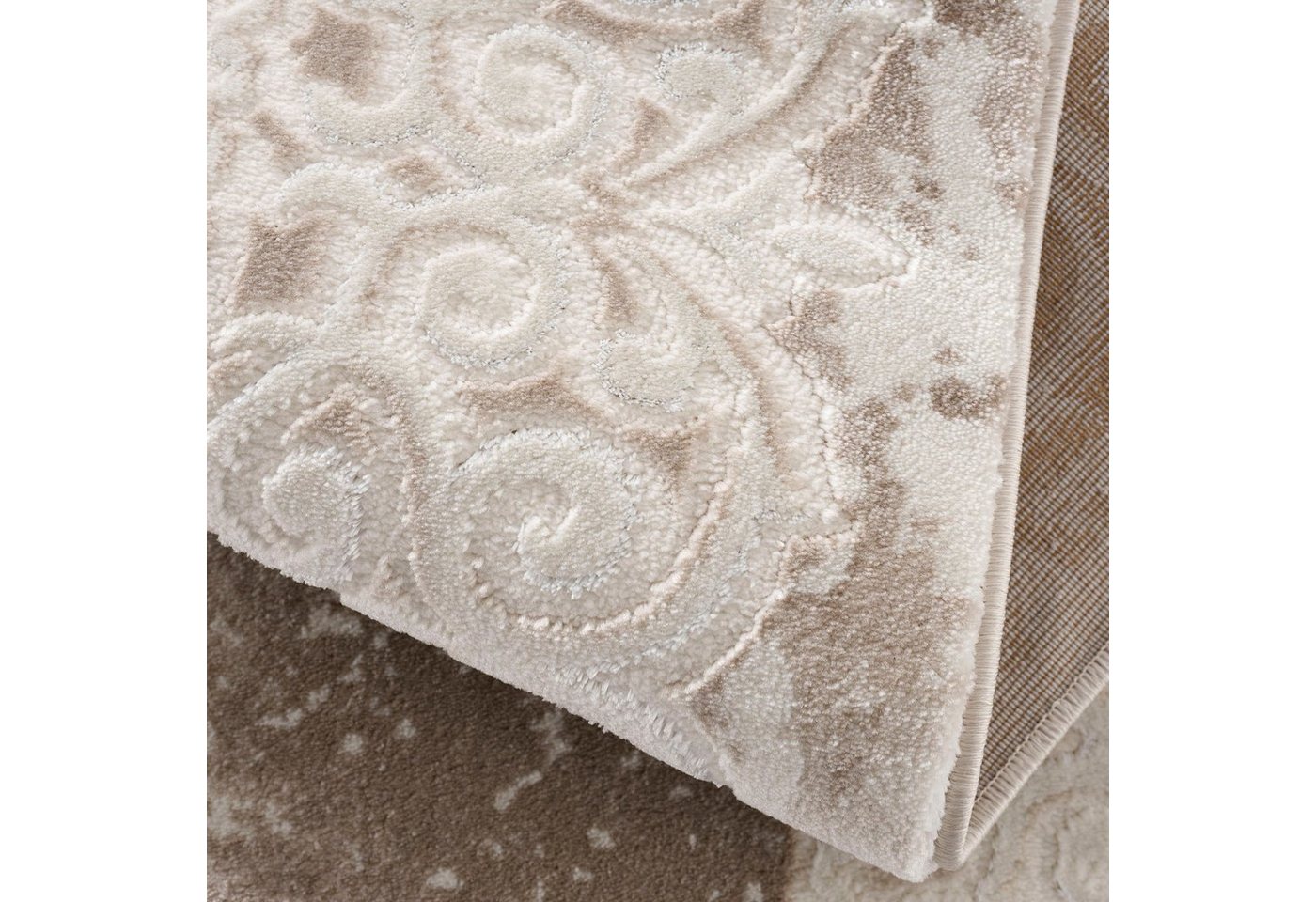 Sanat Teppich Harmony 3205, auch als Läufer und rund, rechteckig, Höhe: 12 mm, Wohnzimmer, Kurzflor, modern, Orient Optik, Schlafzimmer – Bild 4 von 5