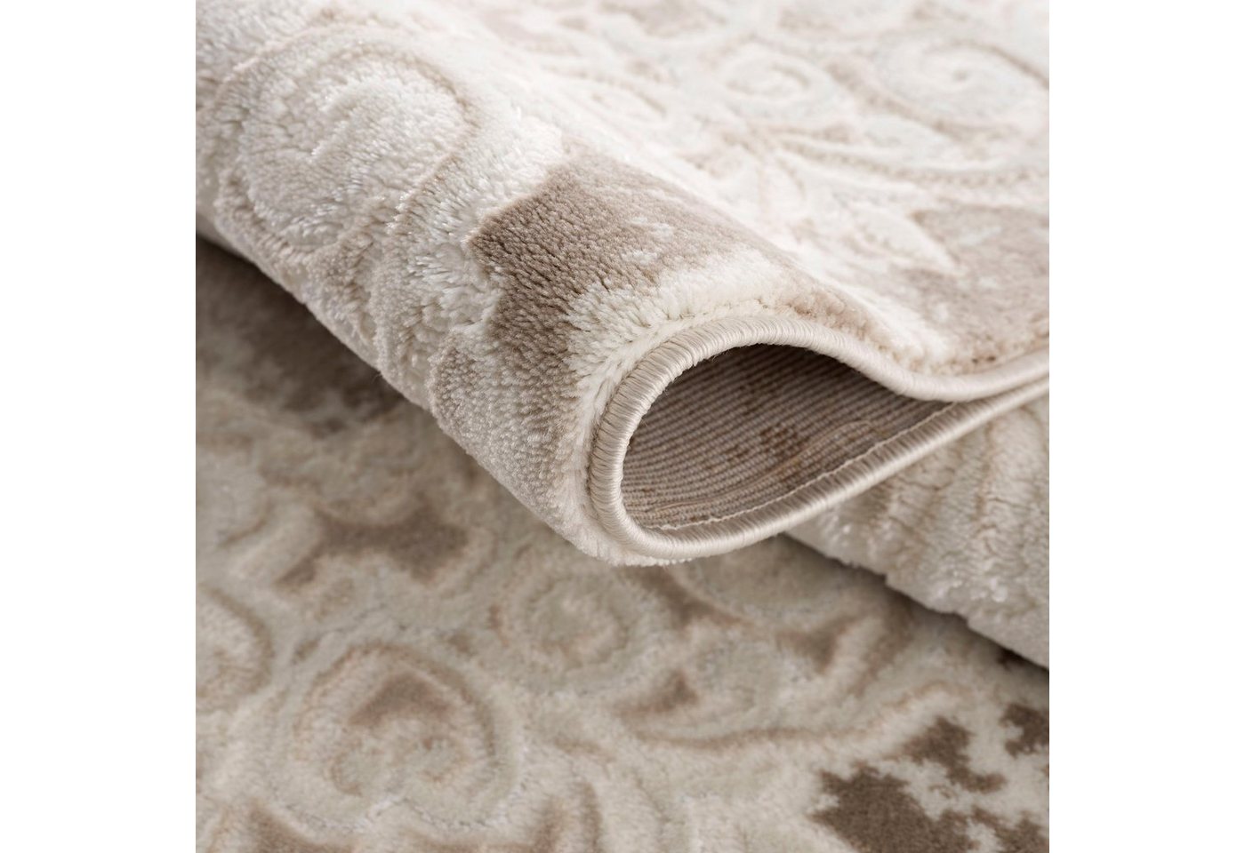 Sanat Teppich Harmony 3205, auch als Läufer und rund, rechteckig, Höhe: 12 mm, Wohnzimmer, Kurzflor, modern, Orient Optik, Schlafzimmer – Bild 5 von 5
