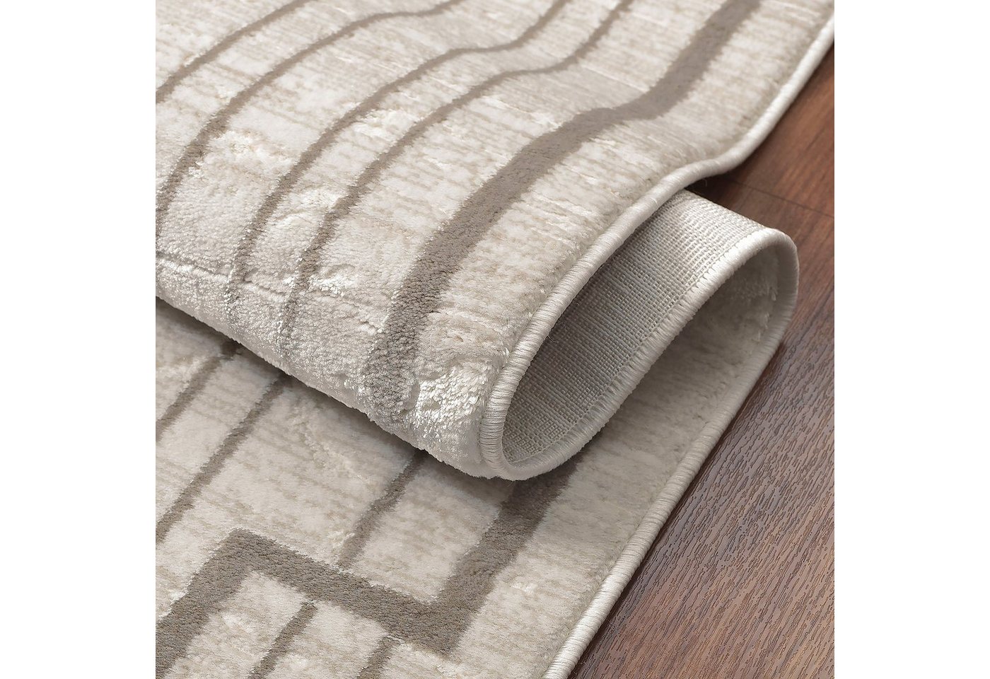 Sanat Teppich Harmony 3212, auch als Läufer, rechteckig, Höhe: 12 mm, Wohnzimmer, Kurzflor, modern, abtrakt, Schlafzimmer – Bild 2 von 5