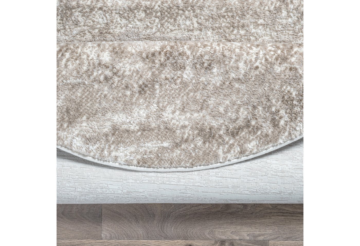 Sanat Teppich Harmony 3215, auch als Läufer und in Rund, rund, Höhe: 12 mm, Wohnzimmer, Kurzflor, modern, Bordüre, Schlafzimmer – Bild 4 von 5