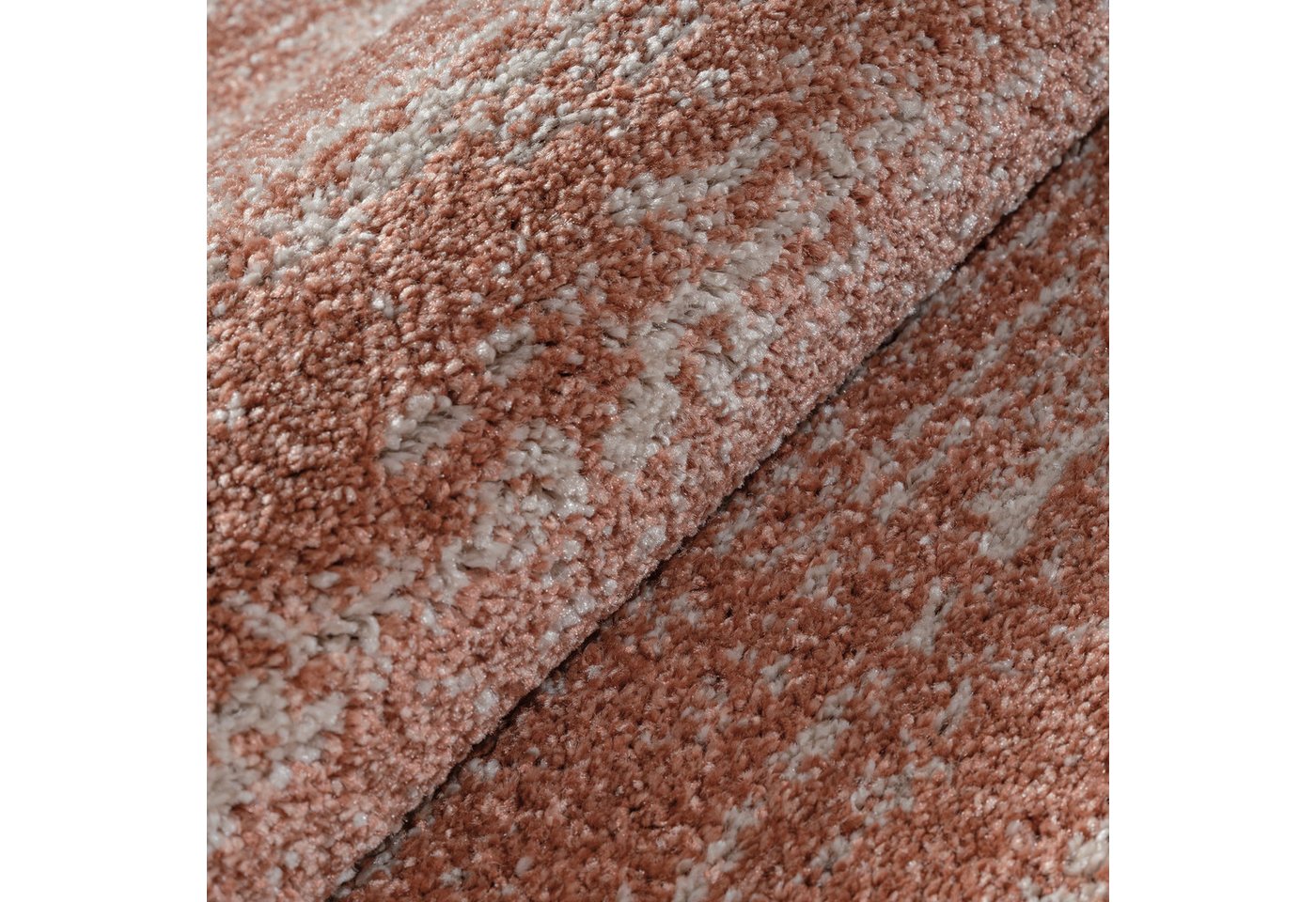 Sanat Teppich Oslo, auch als Läufer und in Rund, rund, Höhe: 10 mm, meliert, robuster Kurzflor, Wohnzimmer, Schlafzimmer, Kinderzimmer – Bild 4 von 5