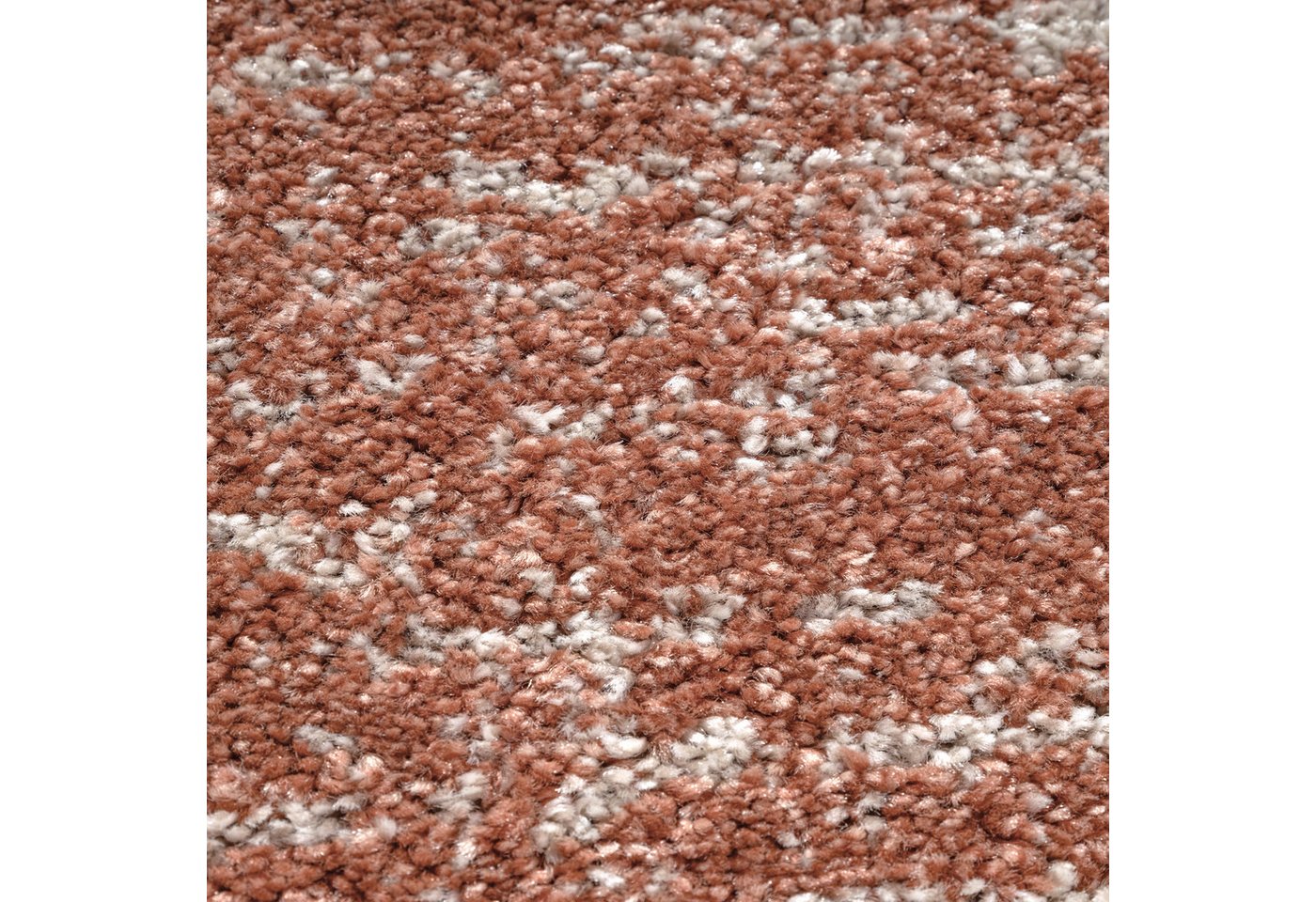 Sanat Teppich Oslo, auch als Läufer und in Rund, rund, Höhe: 10 mm, meliert, robuster Kurzflor, Wohnzimmer, Schlafzimmer, Kinderzimmer – Bild 5 von 5