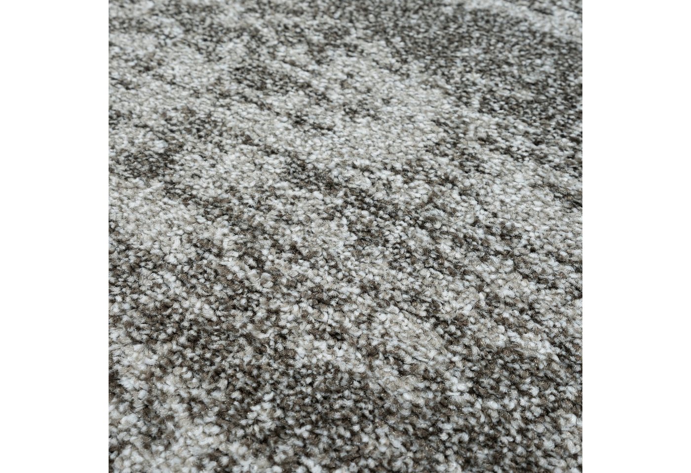 Sanat Teppich Oslo, auch als Läufer und in Rund, rund, Höhe: 10 mm, meliert, robuster Kurzflor, Wohnzimmer, Schlafzimmer, Kinderzimmer – Bild 5 von 5