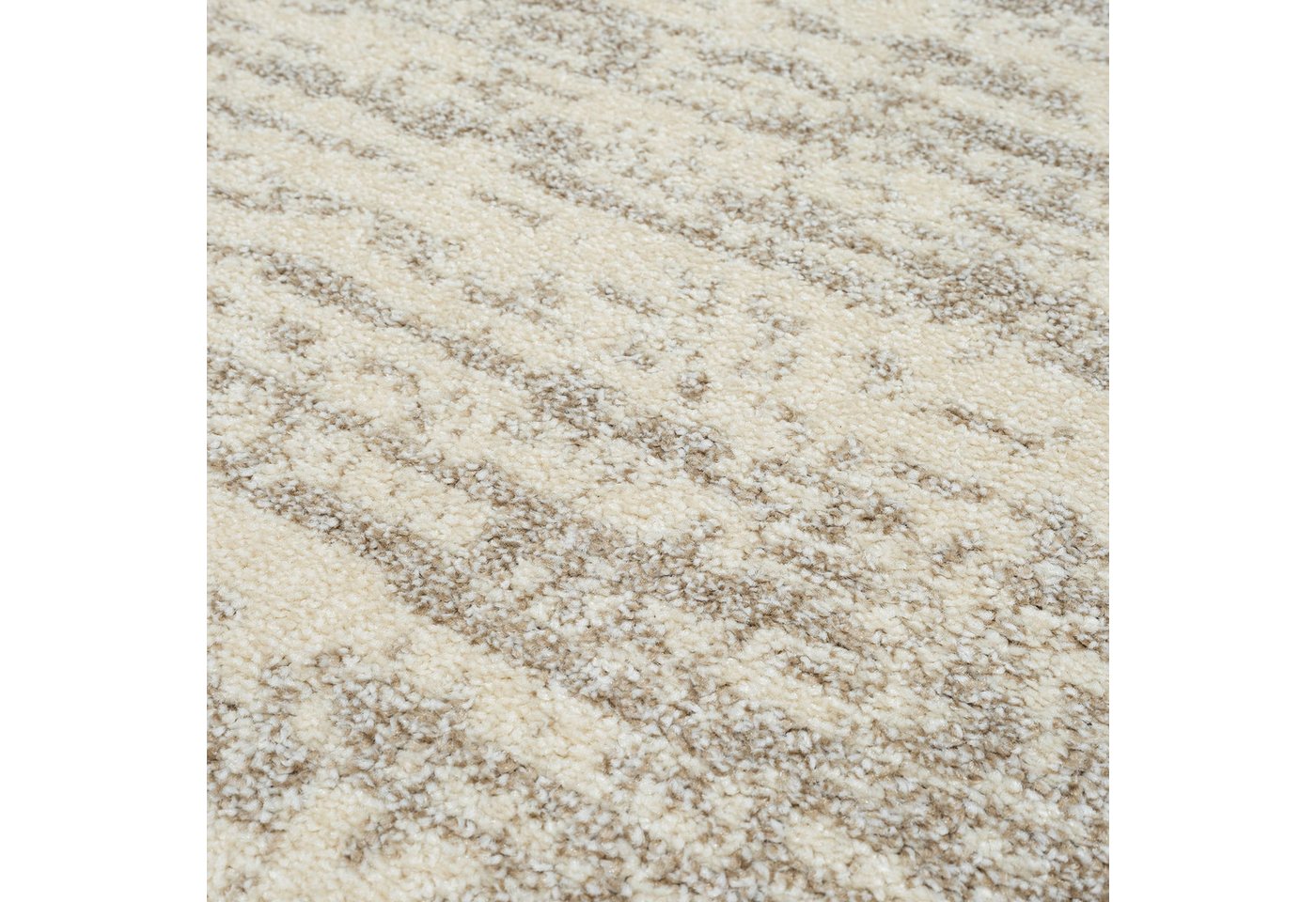 Sanat Teppich Oslo, auch als Läufer und in Rund, rund, Höhe: 10 mm, meliert, robuster Kurzflor, Wohnzimmer, Schlafzimmer, Kinderzimmer – Bild 4 von 5