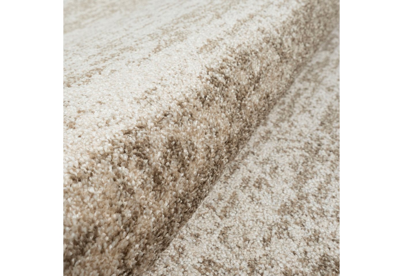 Sanat Teppich Oslo, auch als Läufer und in Rund, rund, Höhe: 10 mm, meliert, robuster Kurzflor, Wohnzimmer, Schlafzimmer, Kinderzimmer – Bild 4 von 5