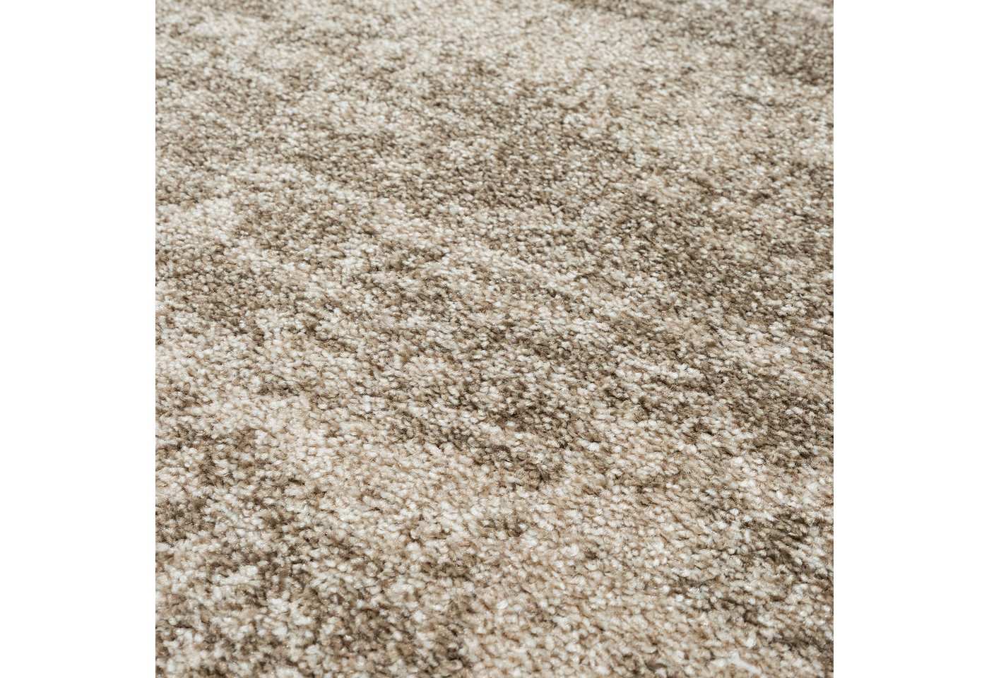 Sanat Teppich Oslo, auch als Läufer und in Rund, rund, Höhe: 10 mm, meliert, robuster Kurzflor, Wohnzimmer, Schlafzimmer, Kinderzimmer – Bild 5 von 5