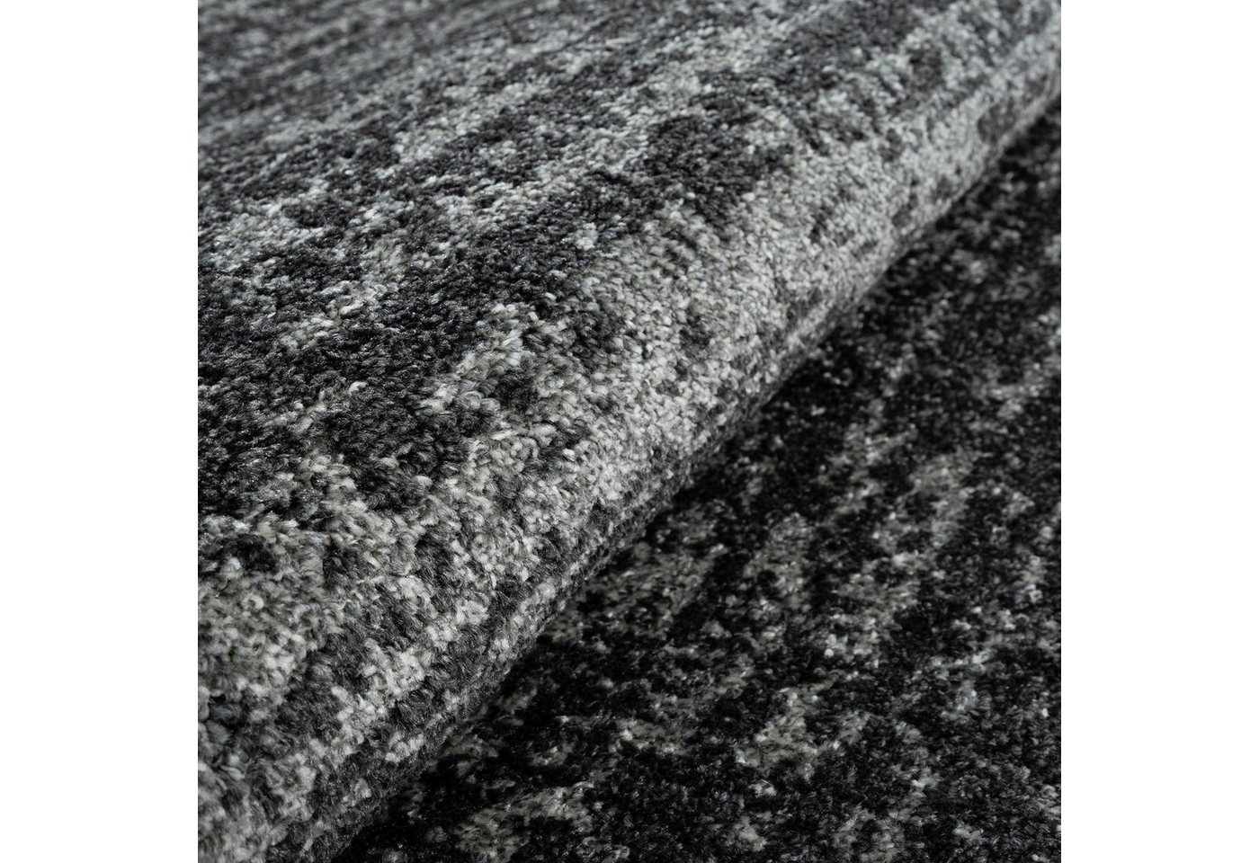 Sanat Teppich Oslo, auch als Läufer und in Rund, rund, Höhe: 10 mm, meliert, robuster Kurzflor, Wohnzimmer, Schlafzimmer, Kinderzimmer – Bild 4 von 5
