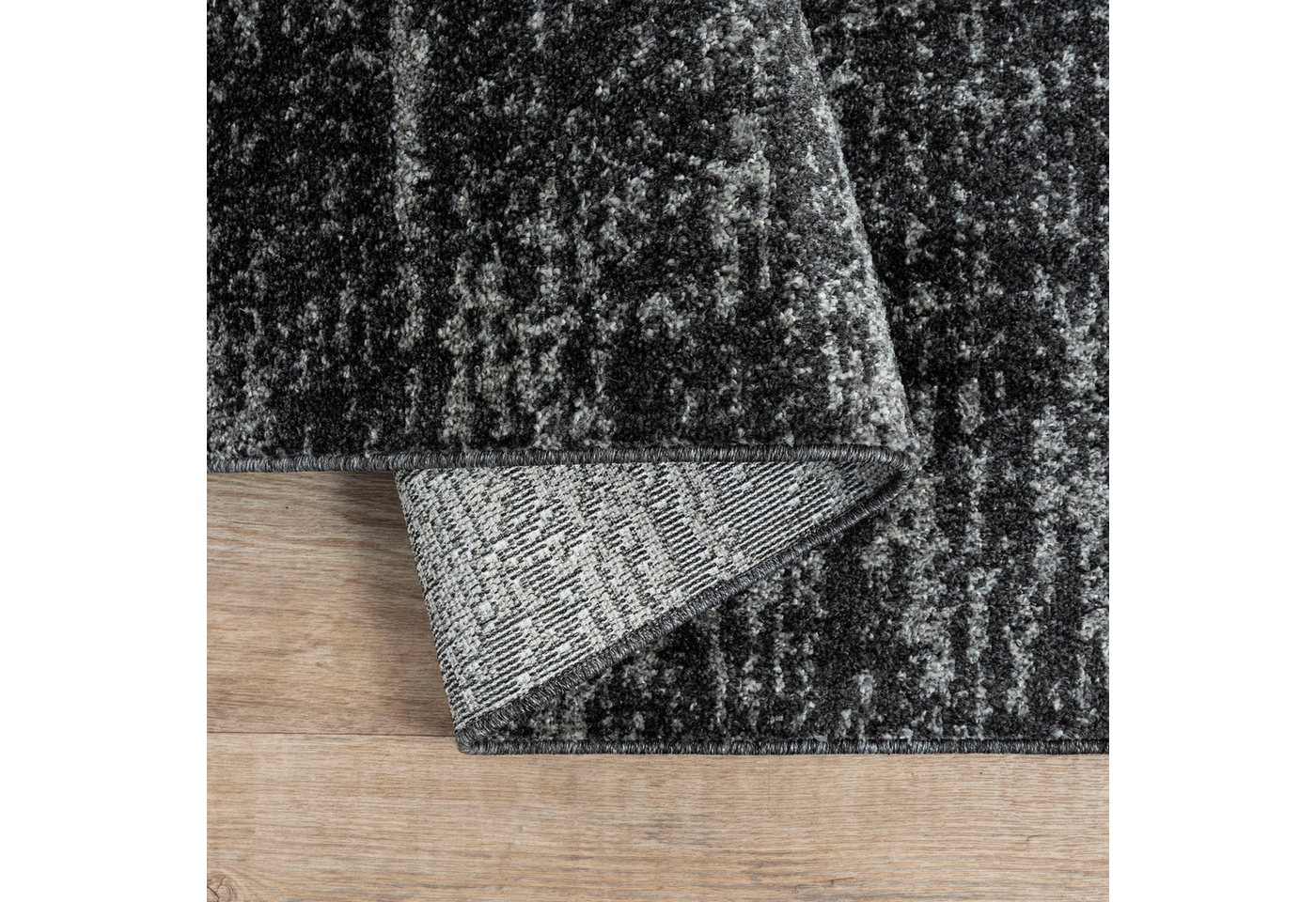 Sanat Teppich Oslo, auch als Läufer und in Rund, rechteckig, Höhe: 10 mm, meliert, robuster Kurzflor, Wohnzimmer, Schlafzimmer, Kinderzimmer – Bild 4 von 5