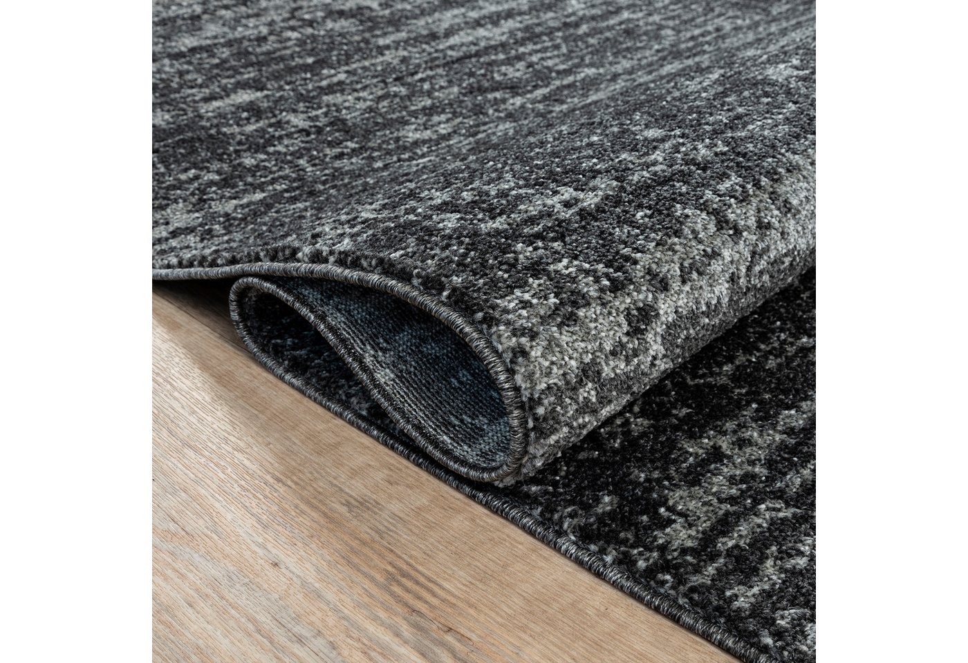 Sanat Teppich Oslo, auch als Läufer und in Rund, rechteckig, Höhe: 10 mm, meliert, robuster Kurzflor, Wohnzimmer, Schlafzimmer, Kinderzimmer – Bild 5 von 5