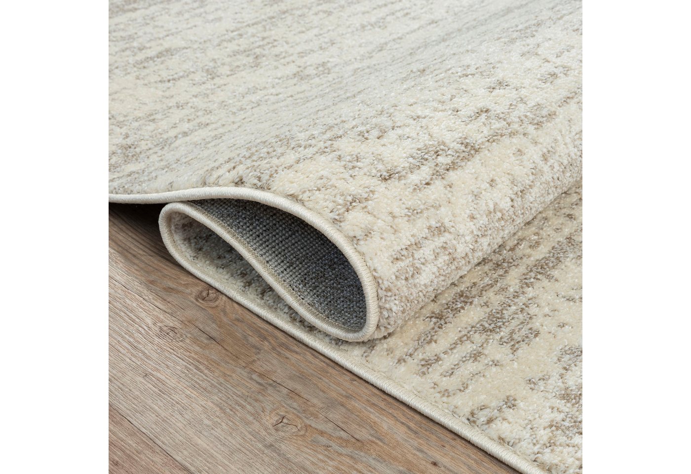 Sanat Teppich Oslo, auch als Läufer und in Rund, rechteckig, Höhe: 10 mm, meliert, robuster Kurzflor, Wohnzimmer, Schlafzimmer, Kinderzimmer – Bild 5 von 5