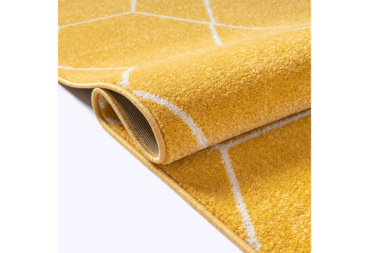 Sanat Teppich Trellis, auch als Läufer und Rund, rechteckig, Höhe: 10 mm, Kurzflor, skandi, boho, große Farbauswahl, alle Räume – Bild 5 von 5