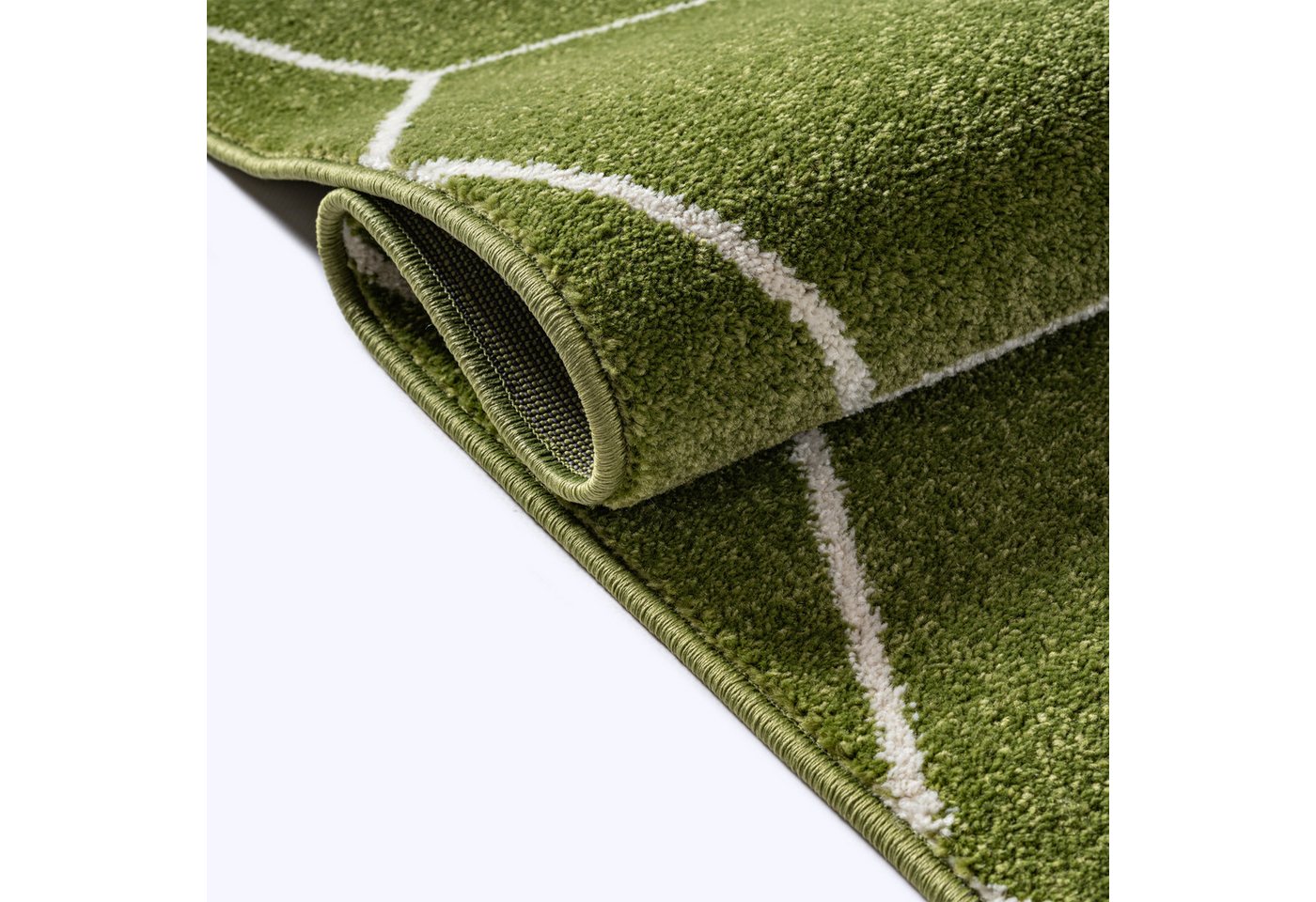 Sanat Teppich Trellis, auch als Läufer und Rund, rechteckig, Höhe: 10 mm, Kurzflor, skandi, boho, große Farbauswahl, alle Räume – Bild 5 von 5
