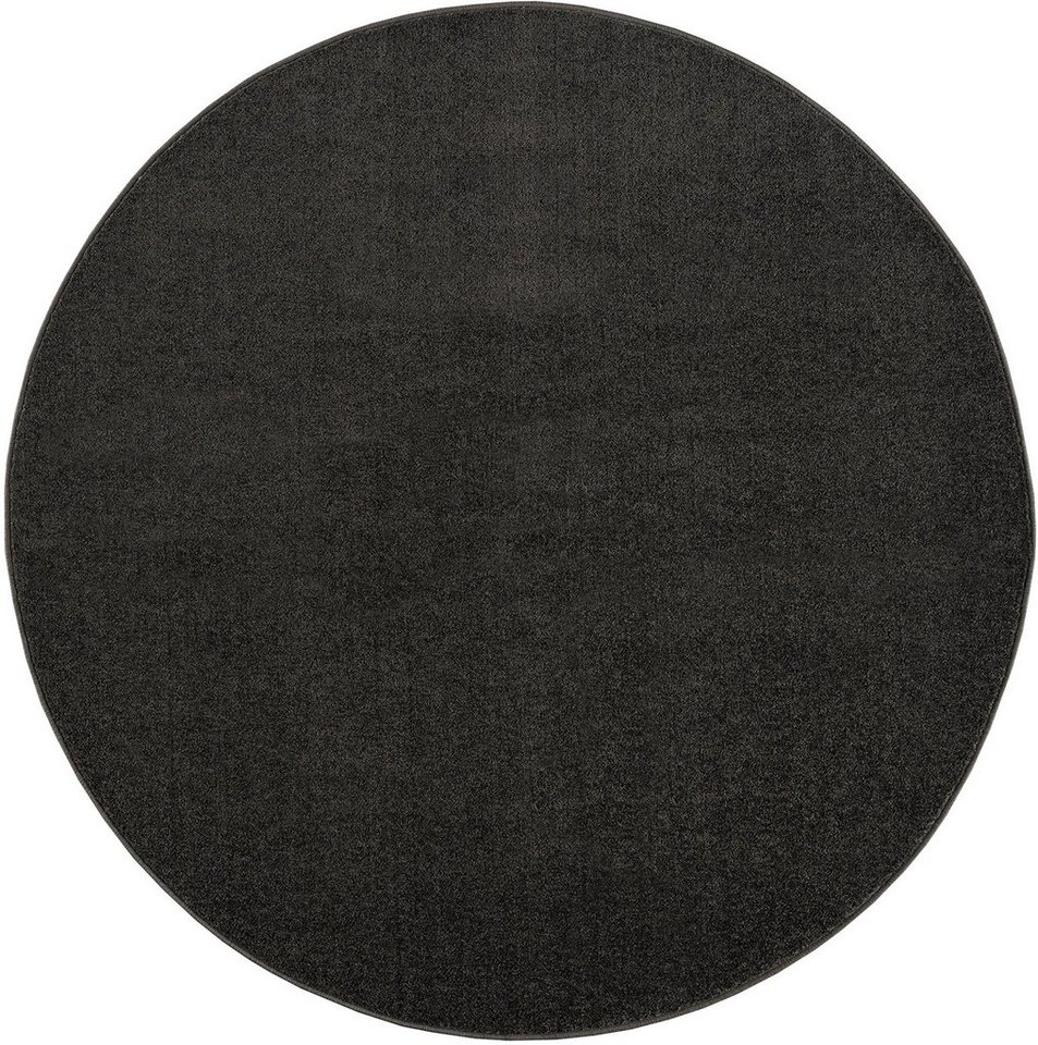 Sanat Teppich UNI, auch als Läufer und Rund, rund, Höhe: 13 mm, robuster Kurzflorteppich, große Farbauswahl, Wohnzimmer, alle Räume – Bild 2 von 5