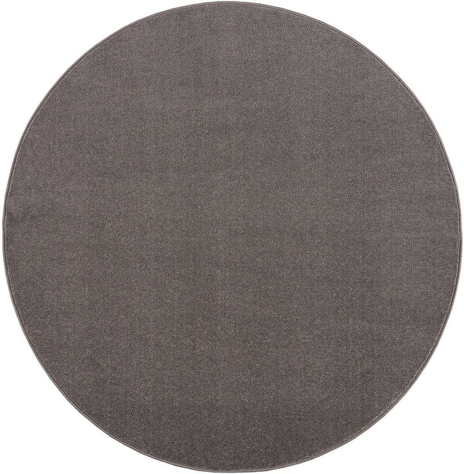 Sanat Teppich UNI, auch als Läufer und Rund, rund, Höhe: 13 mm, robuster Kurzflorteppich, große Farbauswahl, Wohnzimmer, alle Räume – Bild 2 von 5