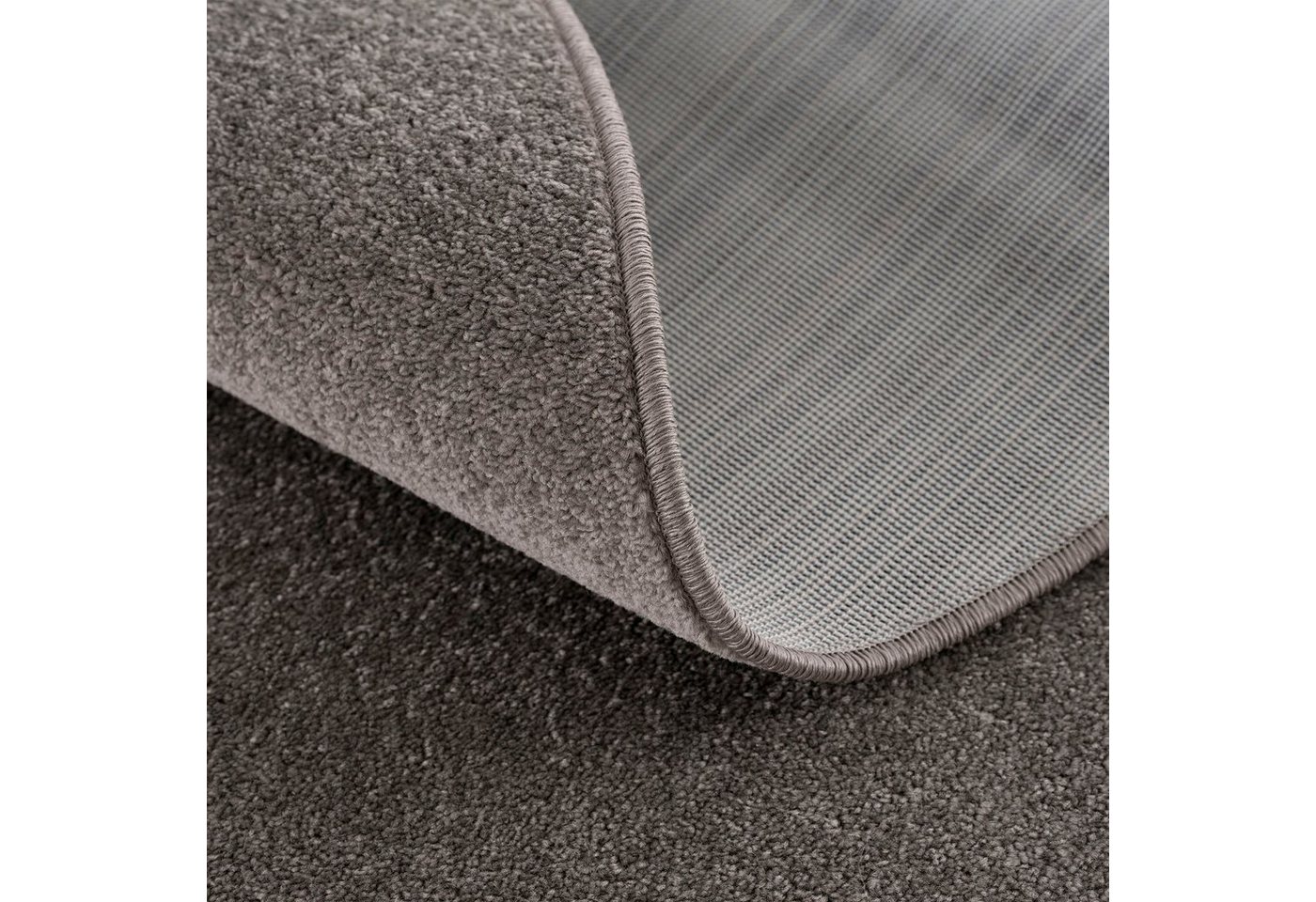 Sanat Teppich UNI, auch als Läufer und Rund, rund, Höhe: 13 mm, robuster Kurzflorteppich, große Farbauswahl, Wohnzimmer, alle Räume – Bild 3 von 5