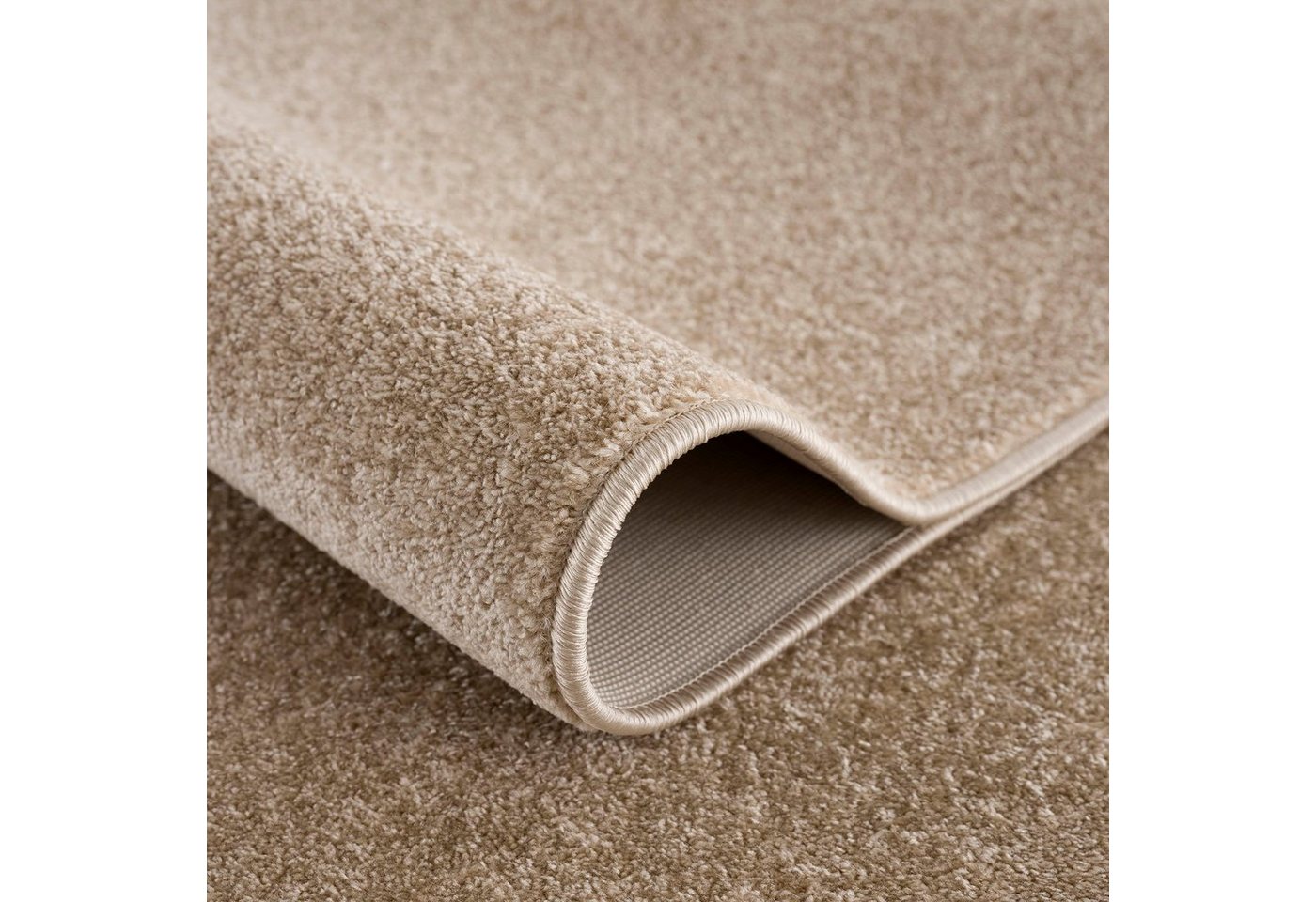 Sanat Teppich UNI, auch als Läufer und Rund, rechteckig, Höhe: 13 mm, robuster Kurzflorteppich, große Farbauswahl, Wohnzimmer, alle Räume – Bild 4 von 5