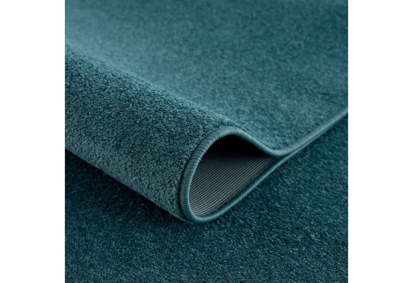 Sanat Teppich UNI, auch als Läufer und Rund, rechteckig, Höhe: 13 mm, robuster Kurzflorteppich, große Farbauswahl, Wohnzimmer, alle Räume – Bild 4 von 5