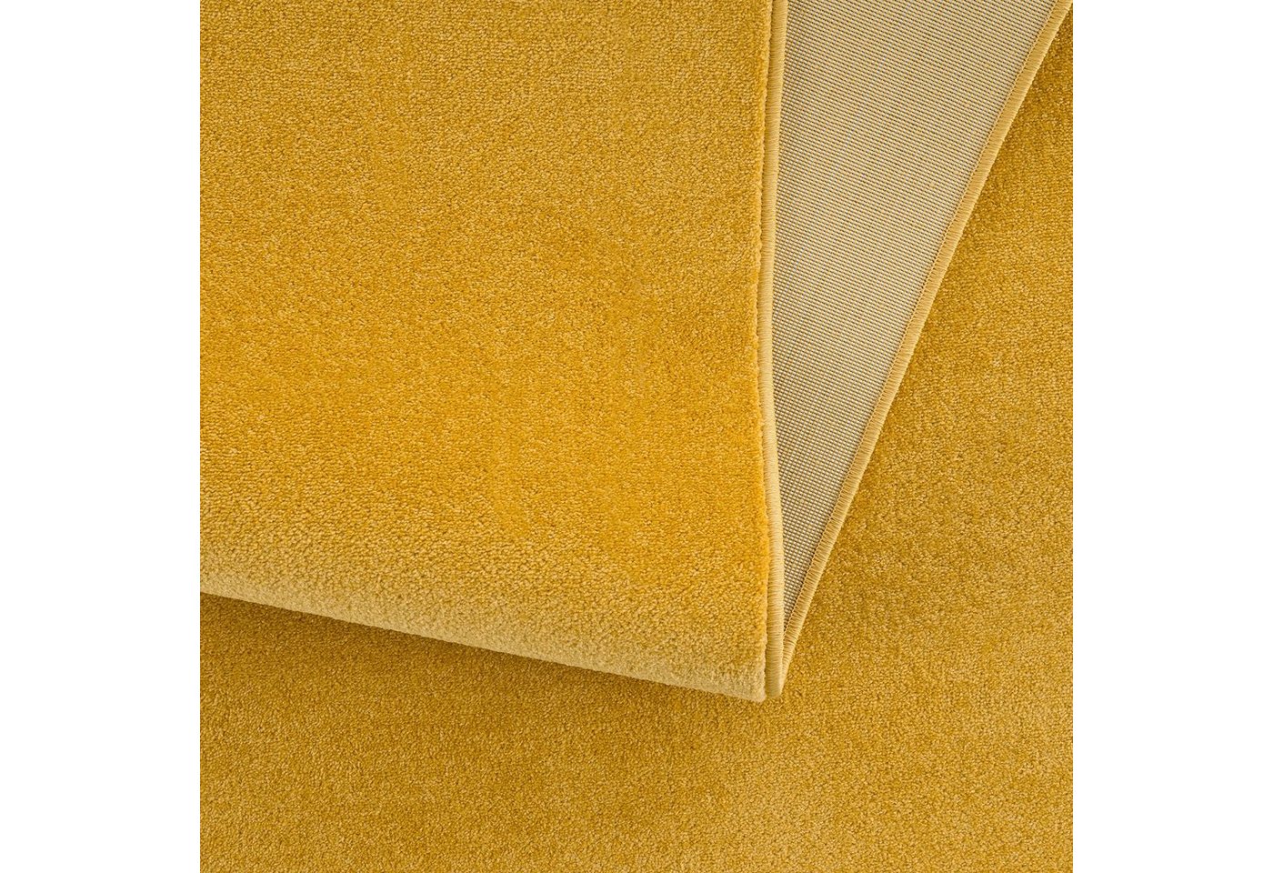 Sanat Teppich UNI, auch als Läufer und Rund, rechteckig, Höhe: 13 mm, robuster Kurzflorteppich, große Farbauswahl, Wohnzimmer, alle Räume – Bild 5 von 5