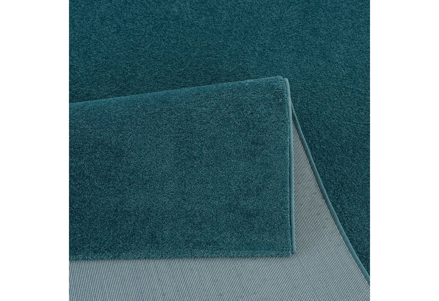 Sanat Teppich UNI, auch als Läufer und Rund, rechteckig, Höhe: 13 mm, robuster Kurzflorteppich, große Farbauswahl, Wohnzimmer, alle Räume – Bild 3 von 5
