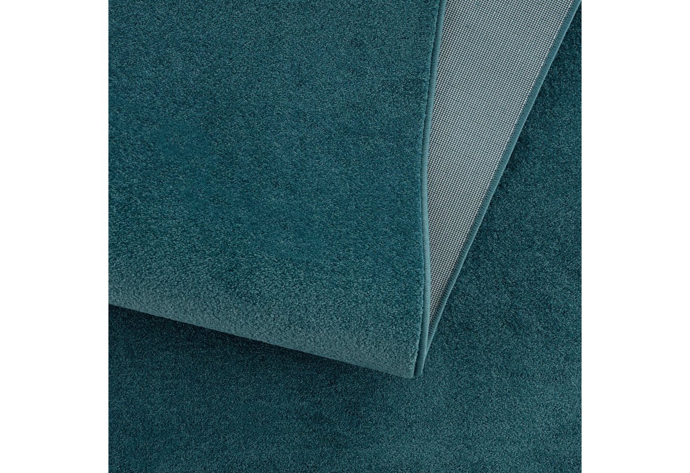 Sanat Teppich UNI, auch als Läufer und Rund, rechteckig, Höhe: 13 mm, robuster Kurzflorteppich, große Farbauswahl, Wohnzimmer, alle Räume – Bild 5 von 5