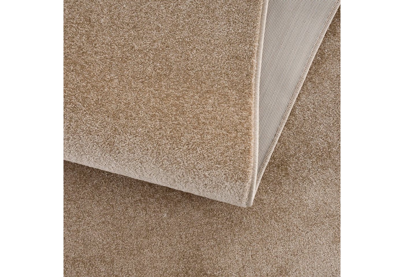 Sanat Teppich UNI, auch als Läufer und Rund, rechteckig, Höhe: 13 mm, robuster Kurzflorteppich, große Farbauswahl, Wohnzimmer, alle Räume – Bild 3 von 5