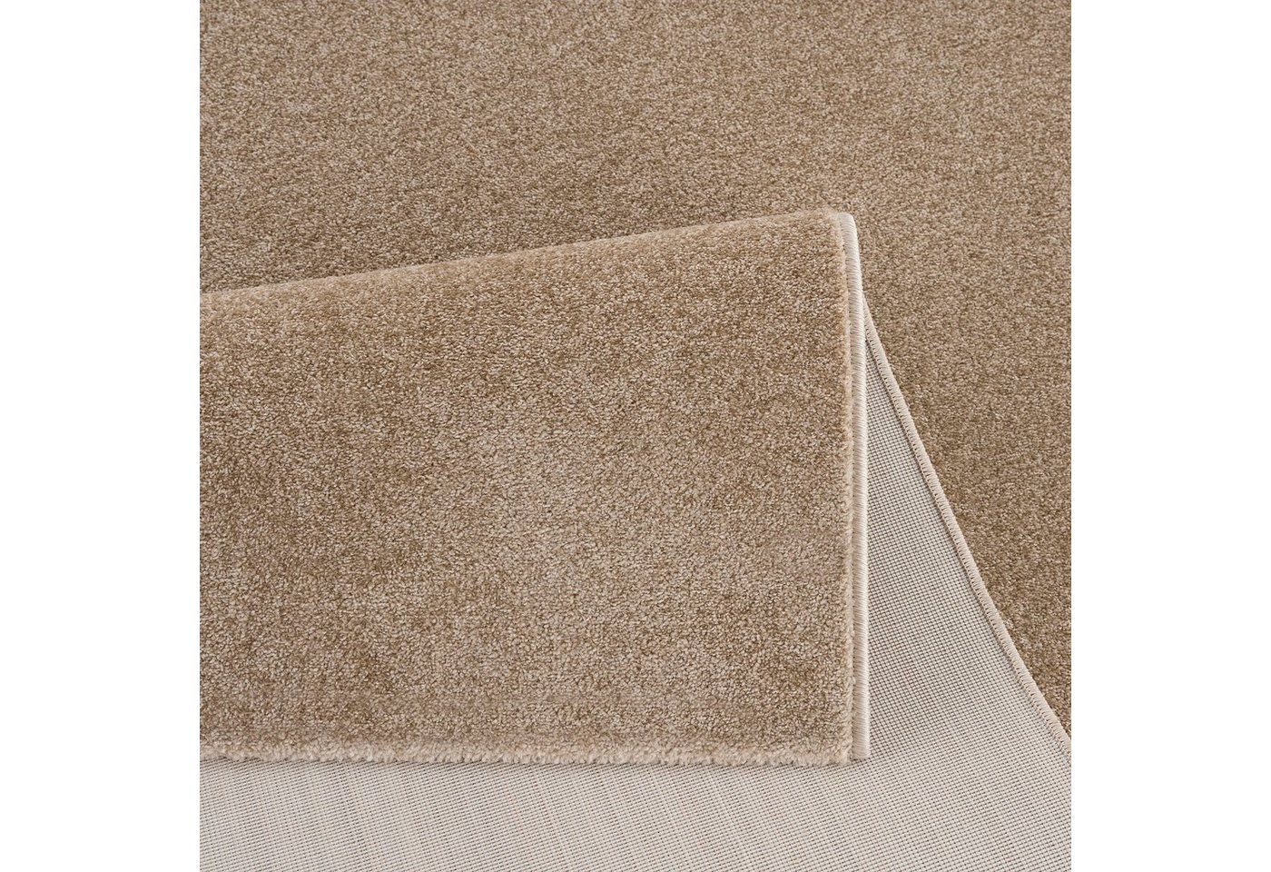 Sanat Teppich UNI, auch als Läufer und Rund, rechteckig, Höhe: 13 mm, robuster Kurzflorteppich, große Farbauswahl, Wohnzimmer, alle Räume – Bild 5 von 5