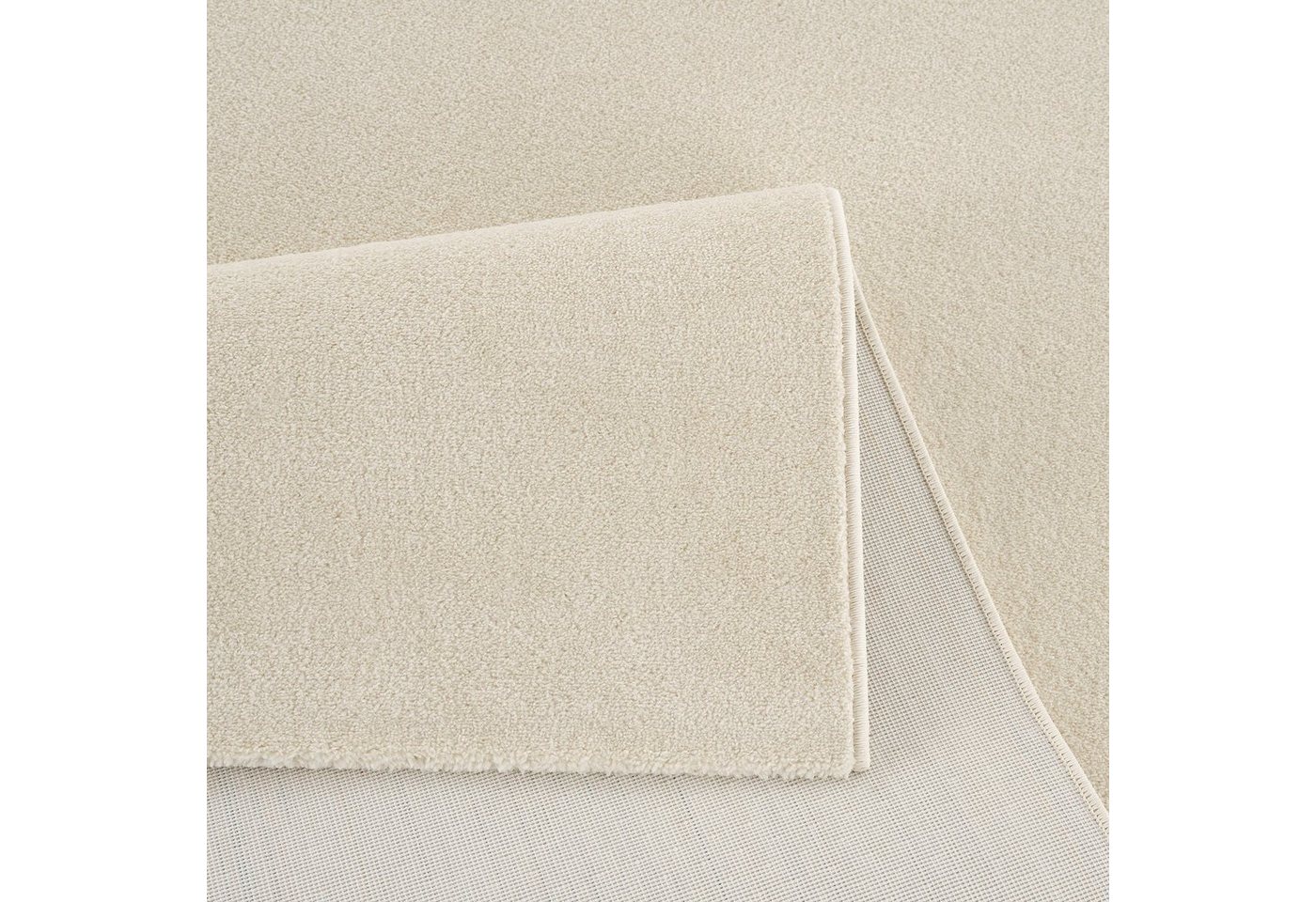 Sanat Teppich UNI, auch als Läufer und Rund, rechteckig, Höhe: 13 mm, robuster Kurzflorteppich, große Farbauswahl, Wohnzimmer, alle Räume – Bild 3 von 5