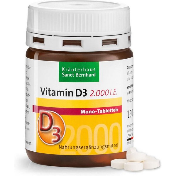 Sanct Bernhard Sanct Bernhard Vitamin-D3-2000 I.E. - 150 Tabletten Tabletten