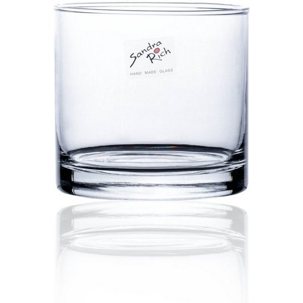 Sandra Rich Dekovase Glasvase" Cyli HC" Ø 10cm, Zynlindrische Vase in mehreren Größen