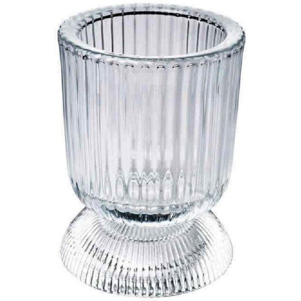 Sandra Rich Windlicht Windlicht "GOBLET" 10cm, Teelichthalter Teelichtglas Kerzenglas