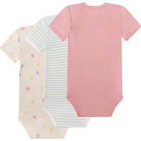 Sanetta 3er-Pack Bodys kurzarm Punkte Ringel
