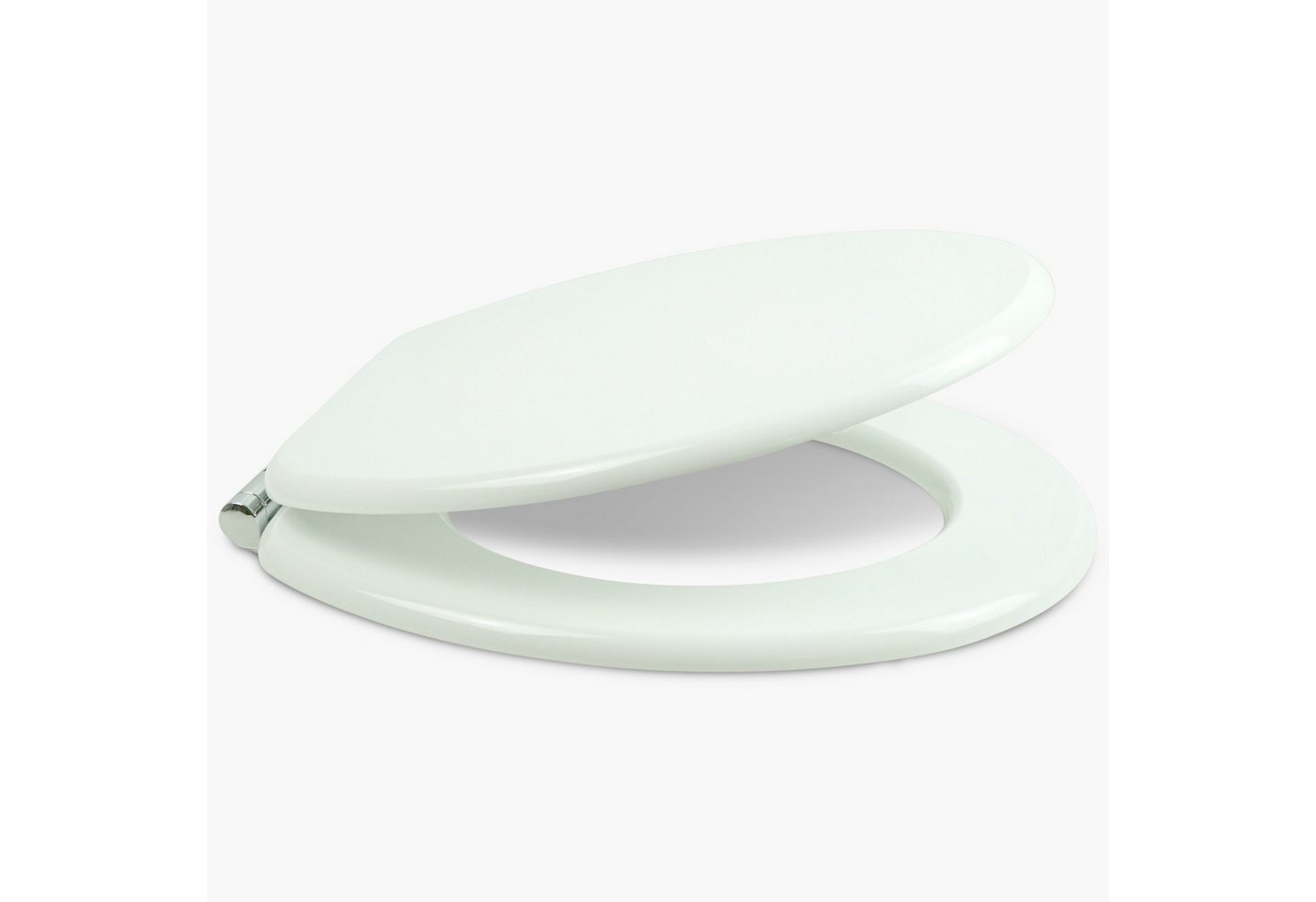 Sanfino WC-Sitz "White“ Premium Toilettendeckel mit Absenkautomatik aus Holz, bunter WC Sitz mit Motiv, hoher Sitzkomfort, einfache Montage – Bild 2 von 5