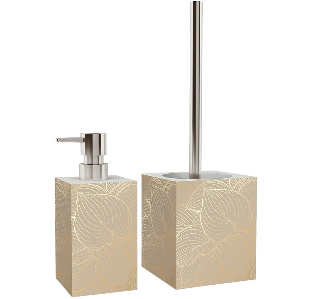 Sanilo Badaccessoire-Set mit Motiv, viele schöne Seifenspender und WC Bürsten zur Auswahl, Klobürste mit auswechselbaren Bürstenkopf, 2 tlg., 2-tlg., Desinfekti – Bild 2 von 5