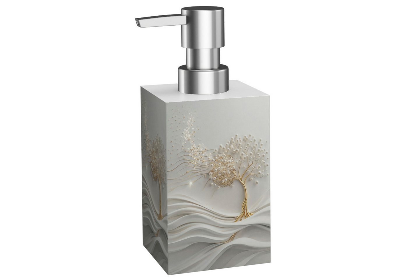 Sanilo Badaccessoire-Set Tree of Life, WC-Bürste und Seifenspender, 2 tlg., 2-tlg., auswechselbarer Bürstenkopf, stabile Pumpe, hochwertig & modern – Bild 2 von 3