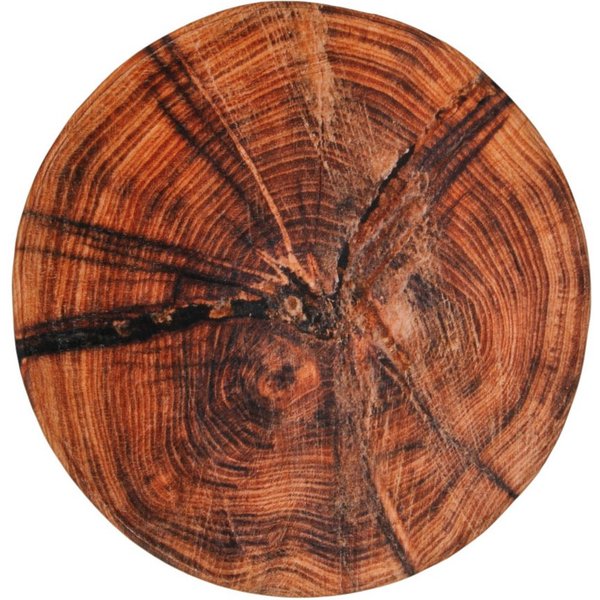 Sanilo Badematte Old Tree, rutschhemmend beschichtet, waschbar, schnelltrocknend, Polyester, rund, sehr weich, hochwertig & modern, Durchmesser 80 cm