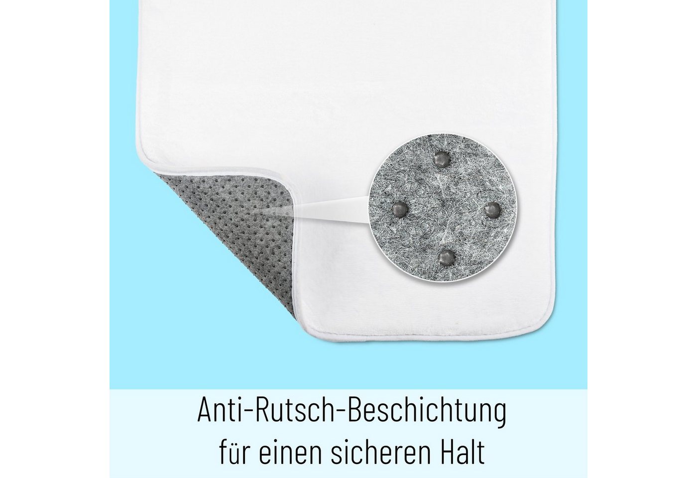 Sanilo Badematte Old Tree, rutschhemmend beschichtet, waschbar, schnelltrocknend, Polyester, rund, sehr weich, hochwertig & modern, Durchmesser 80 cm – Bild 5 von 5