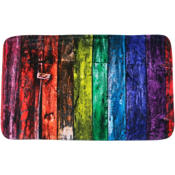 Sanilo Badematte Rainbow, 50 x 80 cm, sehr weich, rutschfest, waschbar und schnelltrocknend, Polyester