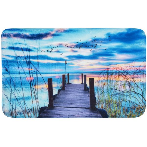 Sanilo Badematte Sunset, rutschhemmend, waschbar, schnelltrocknend, Polyester, rechteckig, sehr weich, hochwertig & modern, 50 x 80 cm oder 70 x 110 cm