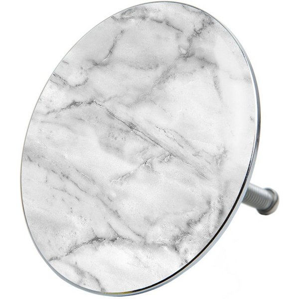 Sanilo Badewannenstöpsel Marmor, Ø 7.2 cm, hochwertig, universell, mit Motiv, 100% wasserdicht