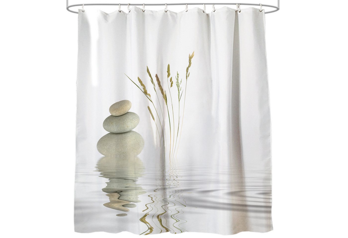 Sanilo Duschvorhang 180 x 200 cm, viele schöne Duschvorhänge zur Auswahl Breite 180 cm, 100% wasserdicht, Anti-Schimmel-Effekt, hochwertige Qualität – Bild 3 von 5