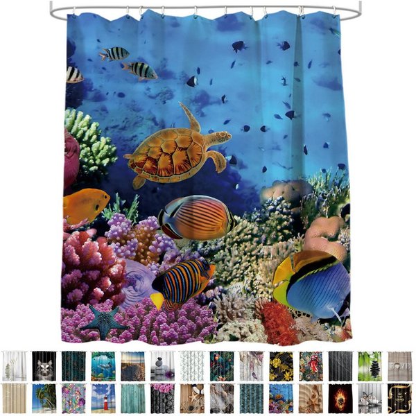 Sanilo Duschvorhang 180 x 200 cm, viele schöne Duschvorhänge zur Auswahl Breite 180 cm, 100% wasserdicht, Anti-Schimmel-Effekt, hochwertige Qualität