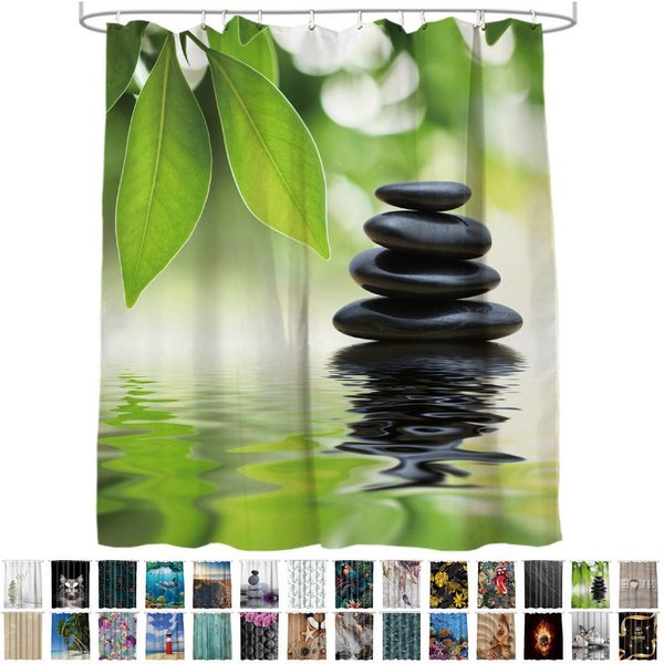 Sanilo Duschvorhang 180 x 200 cm, viele schöne Duschvorhänge zur Auswahl Breite 180 cm, 100% wasserdicht, Anti-Schimmel-Effekt, hochwertige Qualität