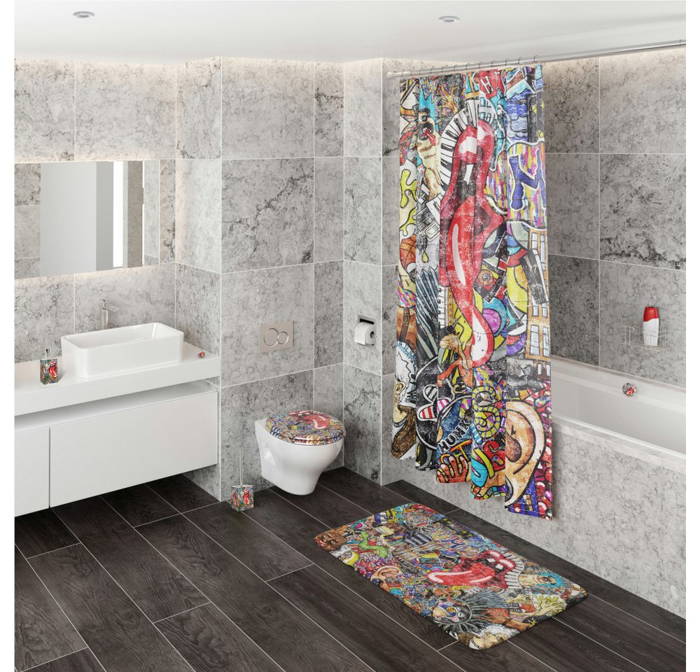 Sanilo Duschvorhang 180 x 200 cm, viele schöne Duschvorhänge zur Auswahl Breite 180 cm, 100% wasserdicht, Anti-Schimmel-Effekt, hochwertige Qualität – Bild 4 von 5