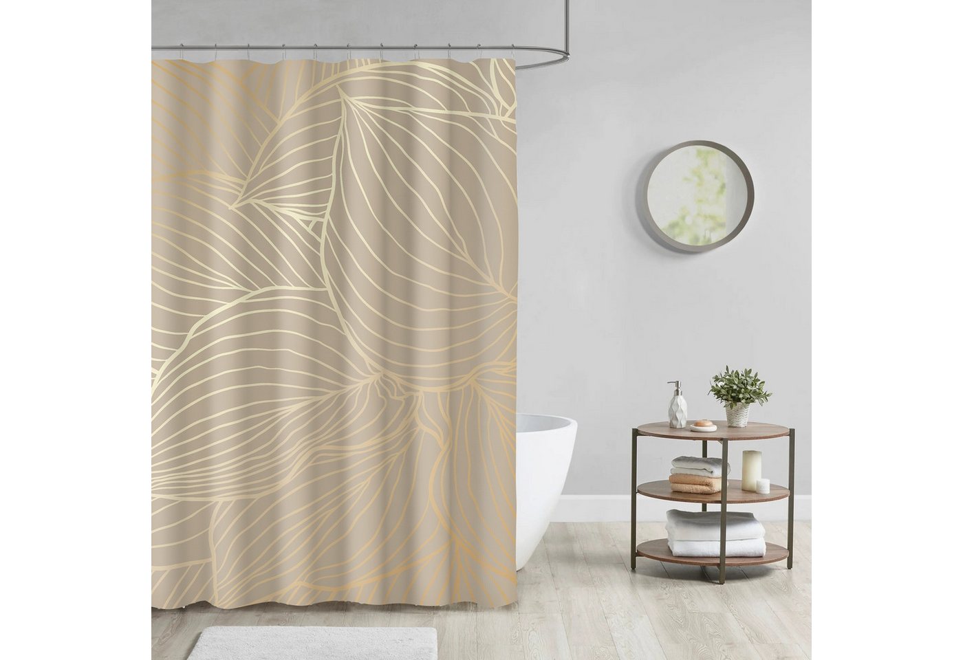 Sanilo Duschvorhang 180 x 200 cm, viele schöne Duschvorhänge zur Auswahl Breite 180 cm, 100% wasserdicht, Anti-Schimmel-Effekt, hochwertige Qualität – Bild 2 von 5