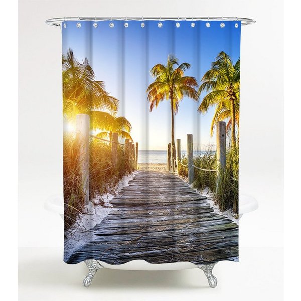 Sanilo Duschvorhang Fort Lauderdale 180 x 200 cm, 100% wasserdicht, Anti-Schimmel-Effekt, hochwertige Qualität