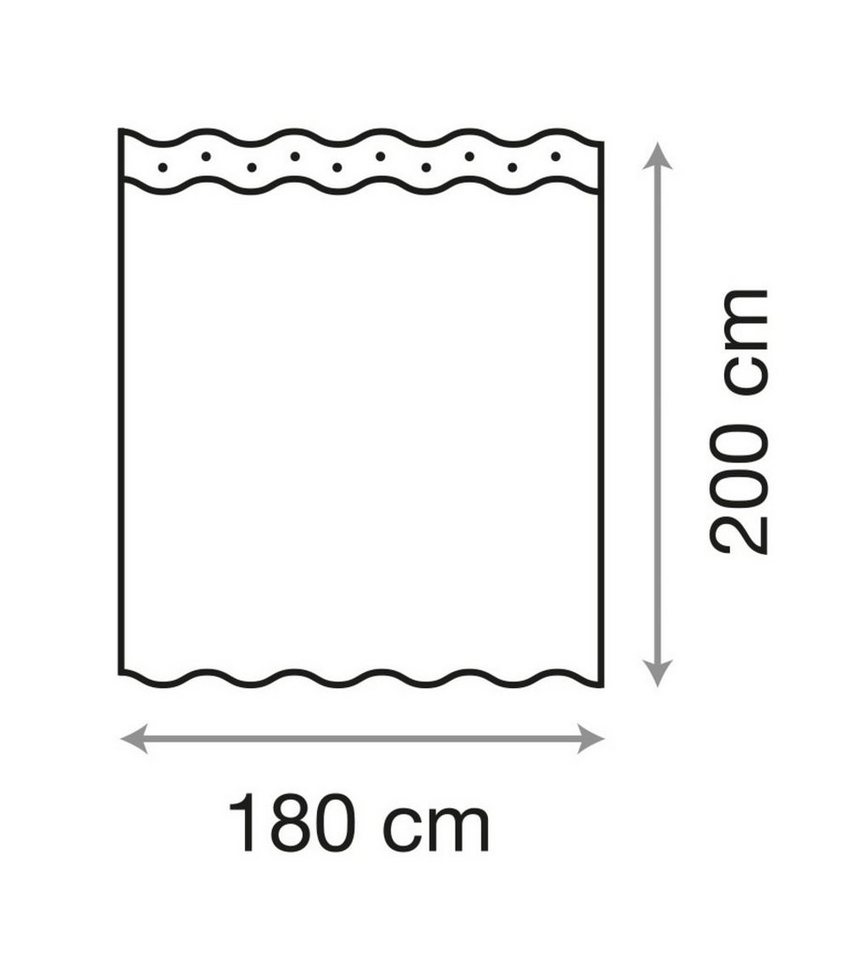 Sanilo Duschvorhang Magic Pink 180 x 200 cm, 100% wasserdicht, Anti-Schimmel-Effekt, hochwertige Qualität – Bild 5 von 5