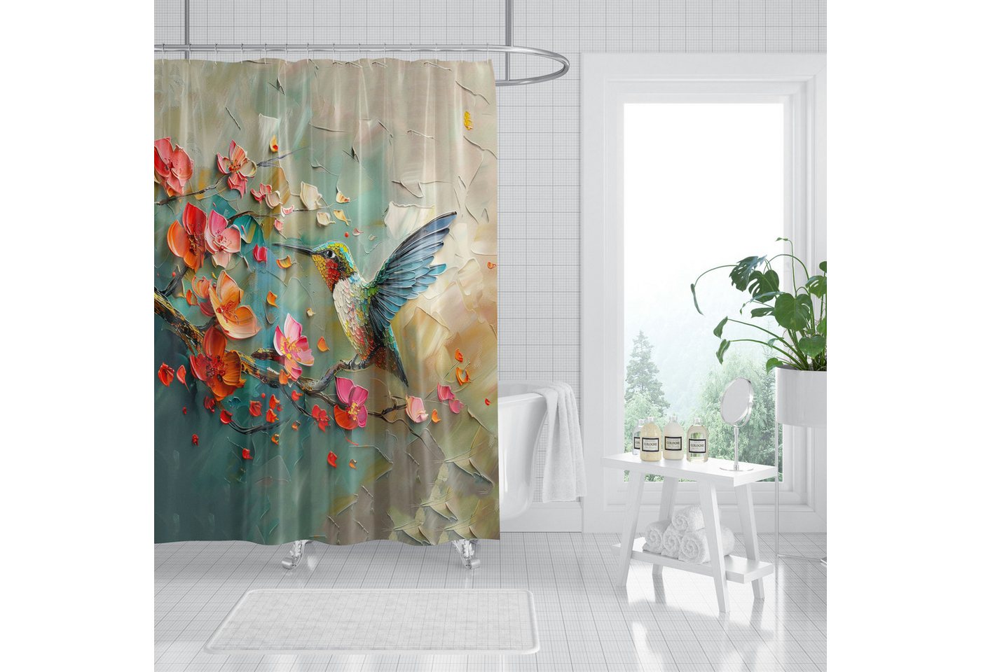 Sanilo Duschvorhang mit Motiv, viele schöne Duschvorhänge zur Auswahl, Breite 180 cm, 100% wasserdicht, Anti-Schimmel-Effekt, hochwertige Qualität – Bild 2 von 5