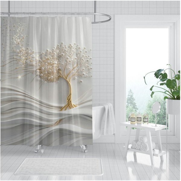 Sanilo Duschvorhang Tree of Life, 100% wasserdicht, Anti-Schimmel-Effekt, hochwertige Qualität